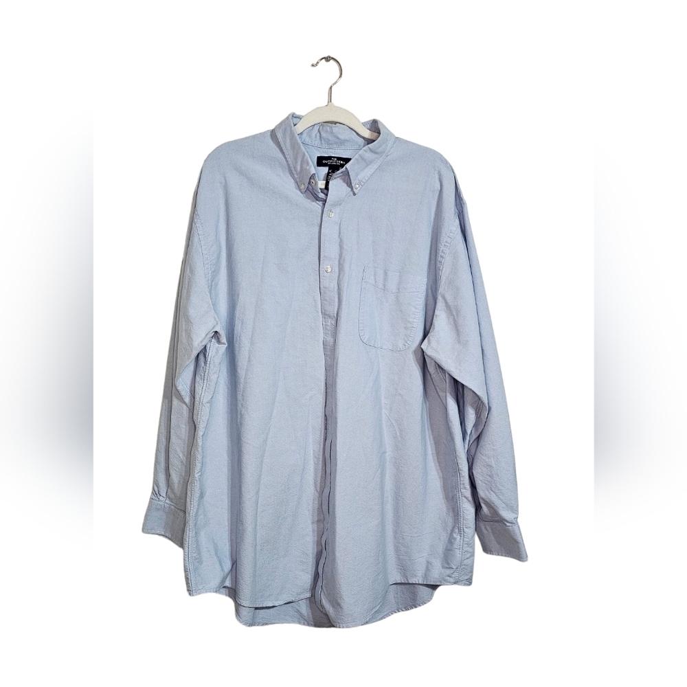 The Outfitters by Lands End Men's long sleeve button down 2XL TALL tailored fit
